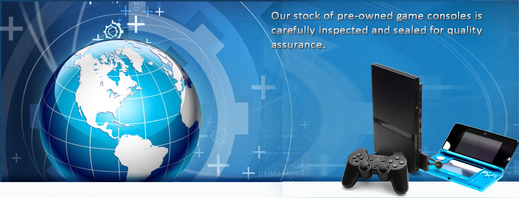 Our stock of pre-owned game consoles is carefully inspected and sealed for quality assurance.